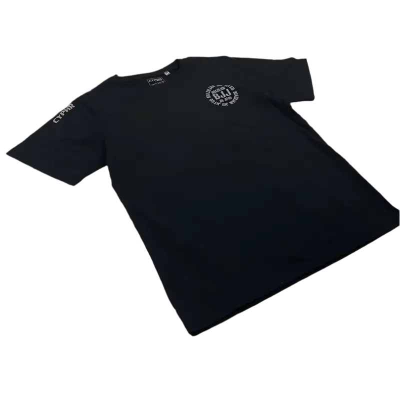 Black CYPHR Combat Short Sleeve BJJ T-Shirt with Logo - CYPHR Combat