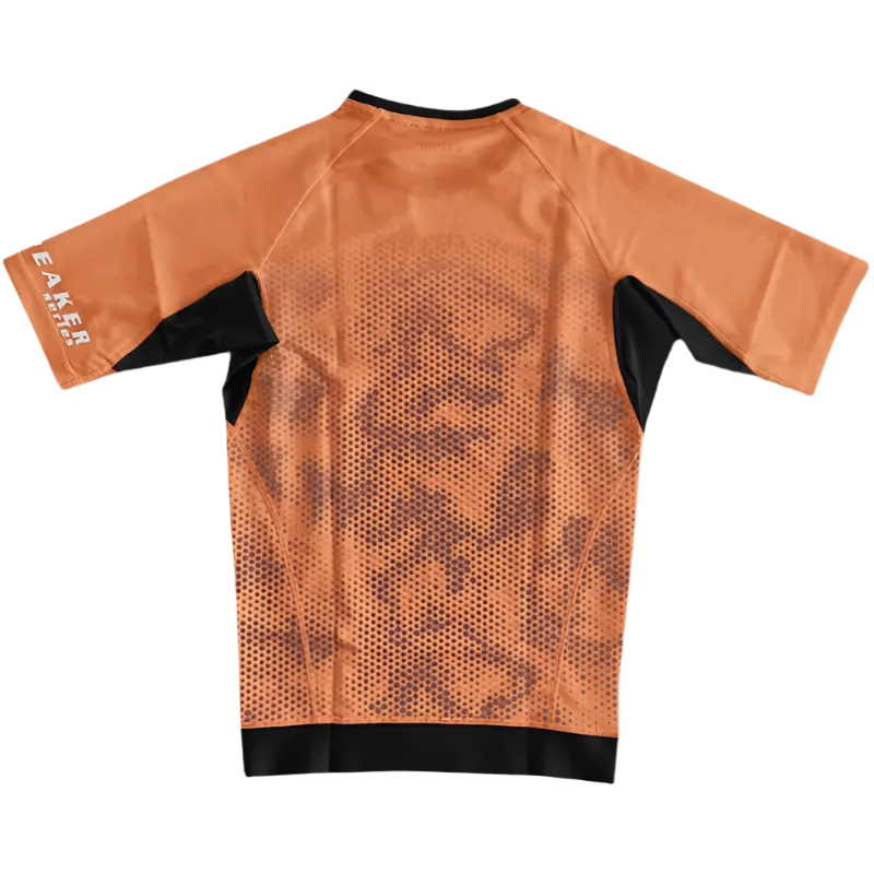 BJJ Rash Guard Brown Hexagon Camouflage - CYPHR Combat