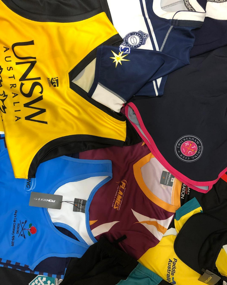 Custom teamwear made by Pontoon Sports for clubs including UNSW
