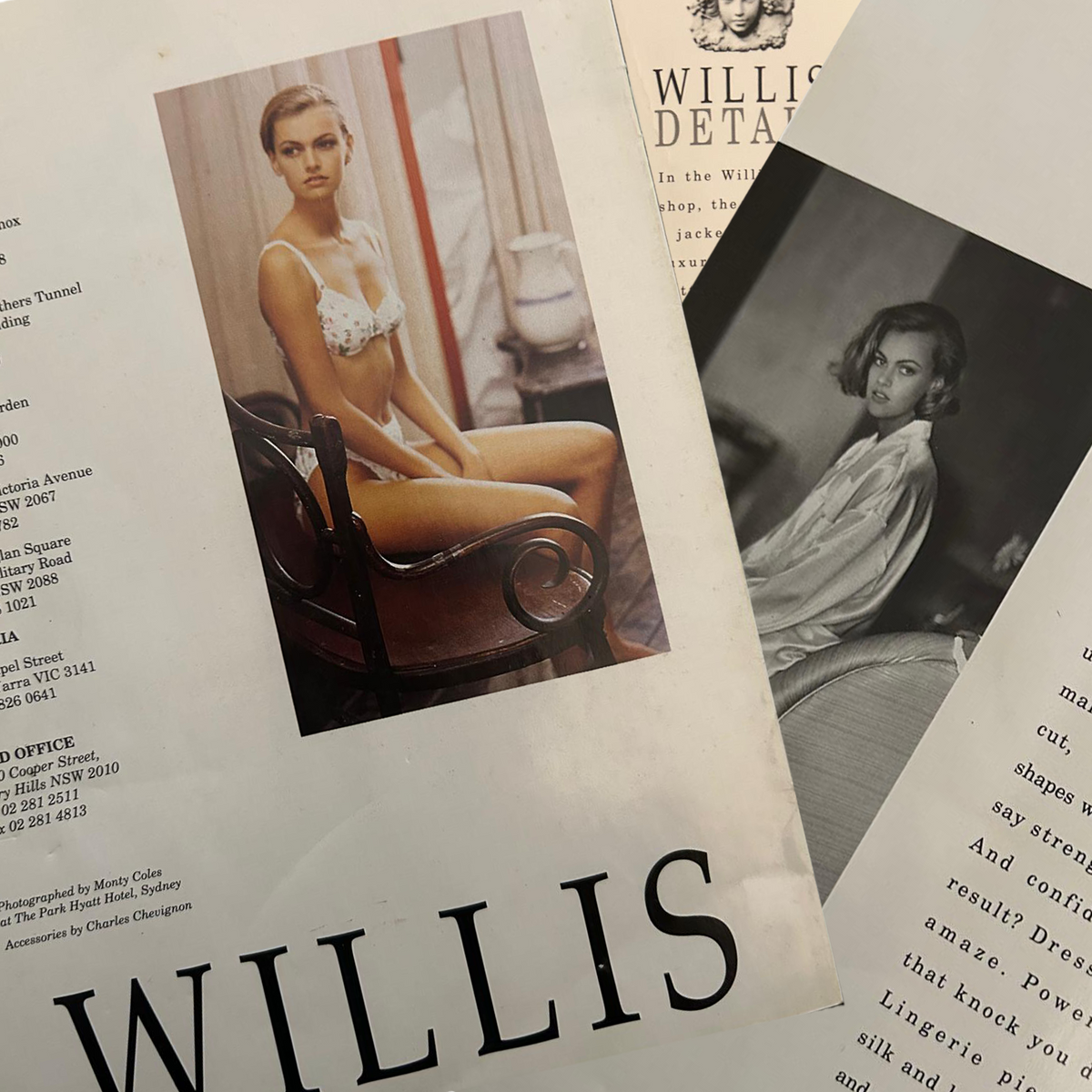 Pages from a Willis Lingerie catalogue