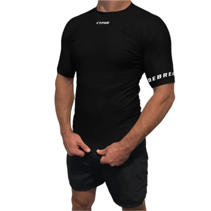 Black CYPHR Signature Rash Guard - CYPHR Combat