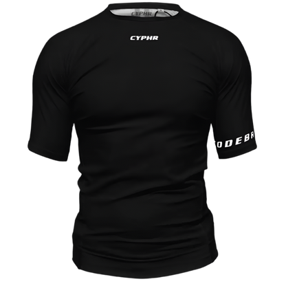 Black CYPHR Signature Rash Guard - CYPHR Combat