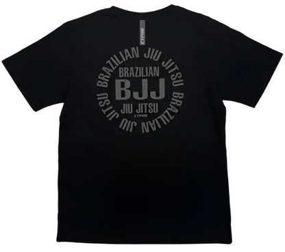 Black CYPHR Combat Short Sleeve BJJ T-Shirt with Logo - CYPHR Combat