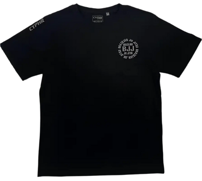 Black CYPHR Combat Short Sleeve BJJ T-Shirt with Logo - CYPHR Combat