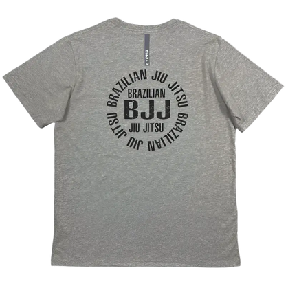 CYPHR Combat Short Sleeve Light Gray BJJ T-Shirt with Logo - CYPHR Combat