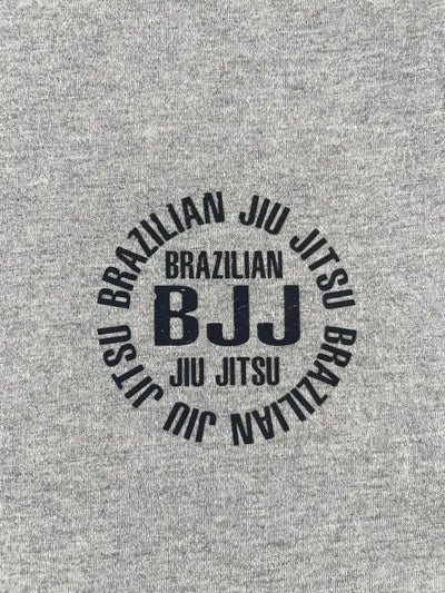 CYPHR Combat Short Sleeve Light Gray BJJ T-Shirt with Logo - CYPHR Combat