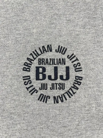 CYPHR Combat Short Sleeve Light Gray BJJ T-Shirt with Logo - CYPHR Combat
