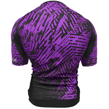 CYPHR Combat Rash Guard with Black and Purple Enigma - CYPHR Combat