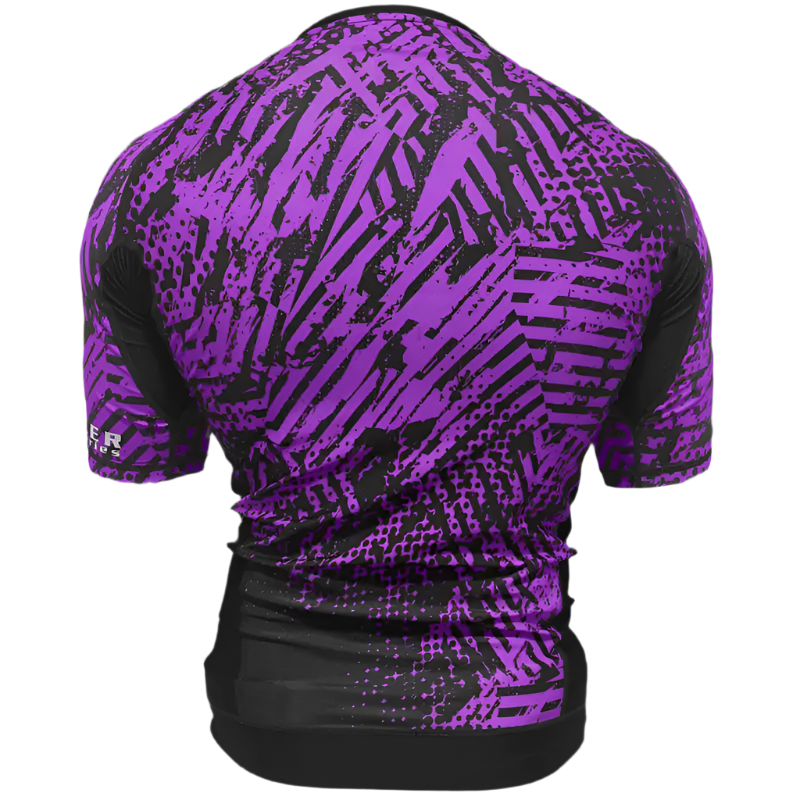 CYPHR Combat Rash Guard with Black and Purple Enigma - CYPHR Combat