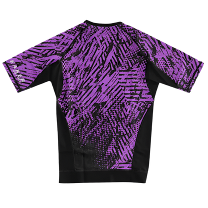 CYPHR Combat Rash Guard with Black and Purple Enigma - CYPHR Combat