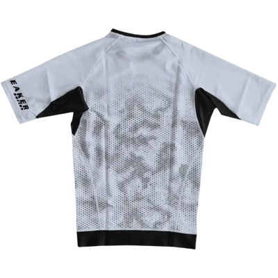CYPHR White Rash Guard with Hexagon Camouflage - CYPHR Combat