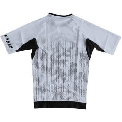 CYPHR White Rash Guard with Hexagon Camouflage - CYPHR Combat